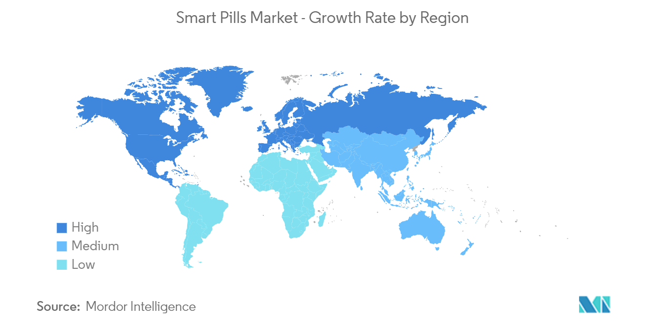 Smart Pills Market - Growth Rate by Region