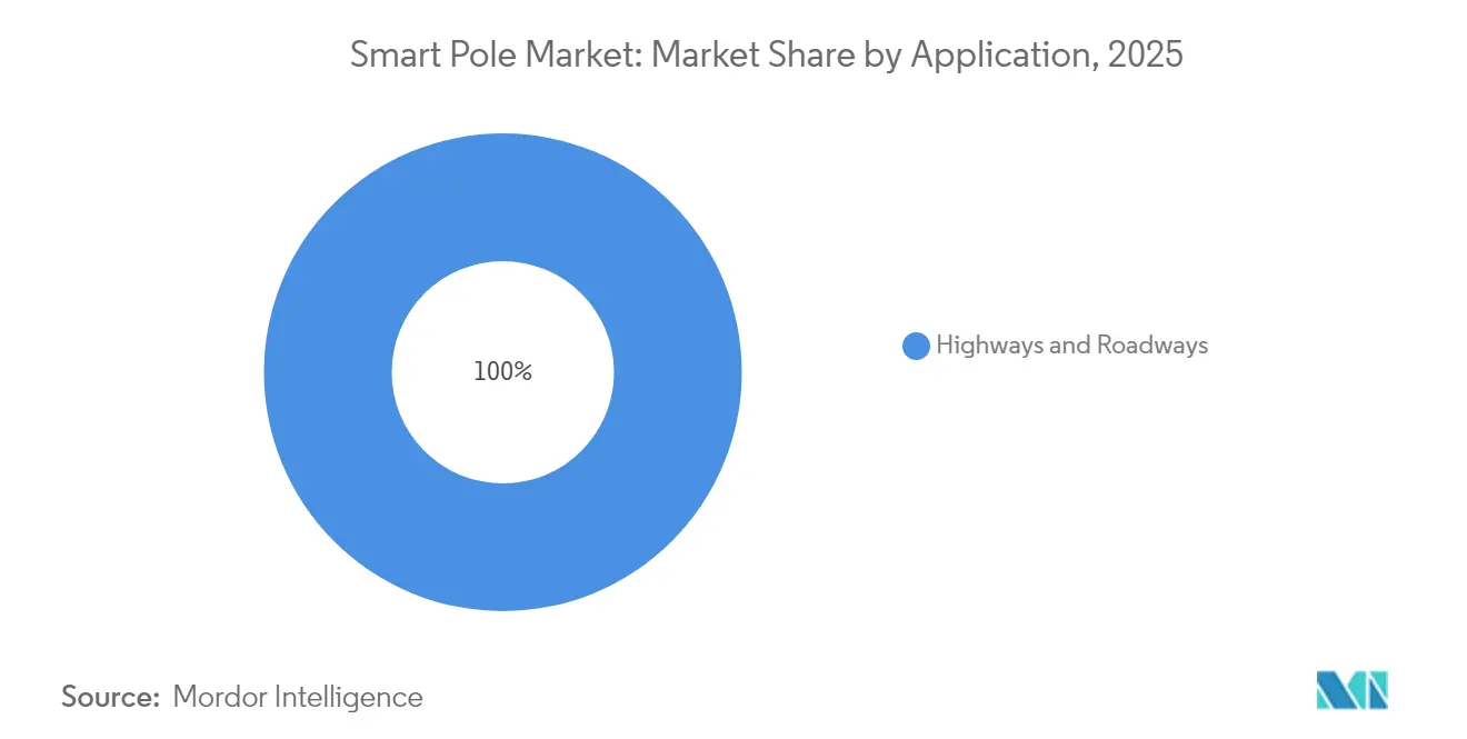 Smart Pole Market: Market Share by Application, 2025