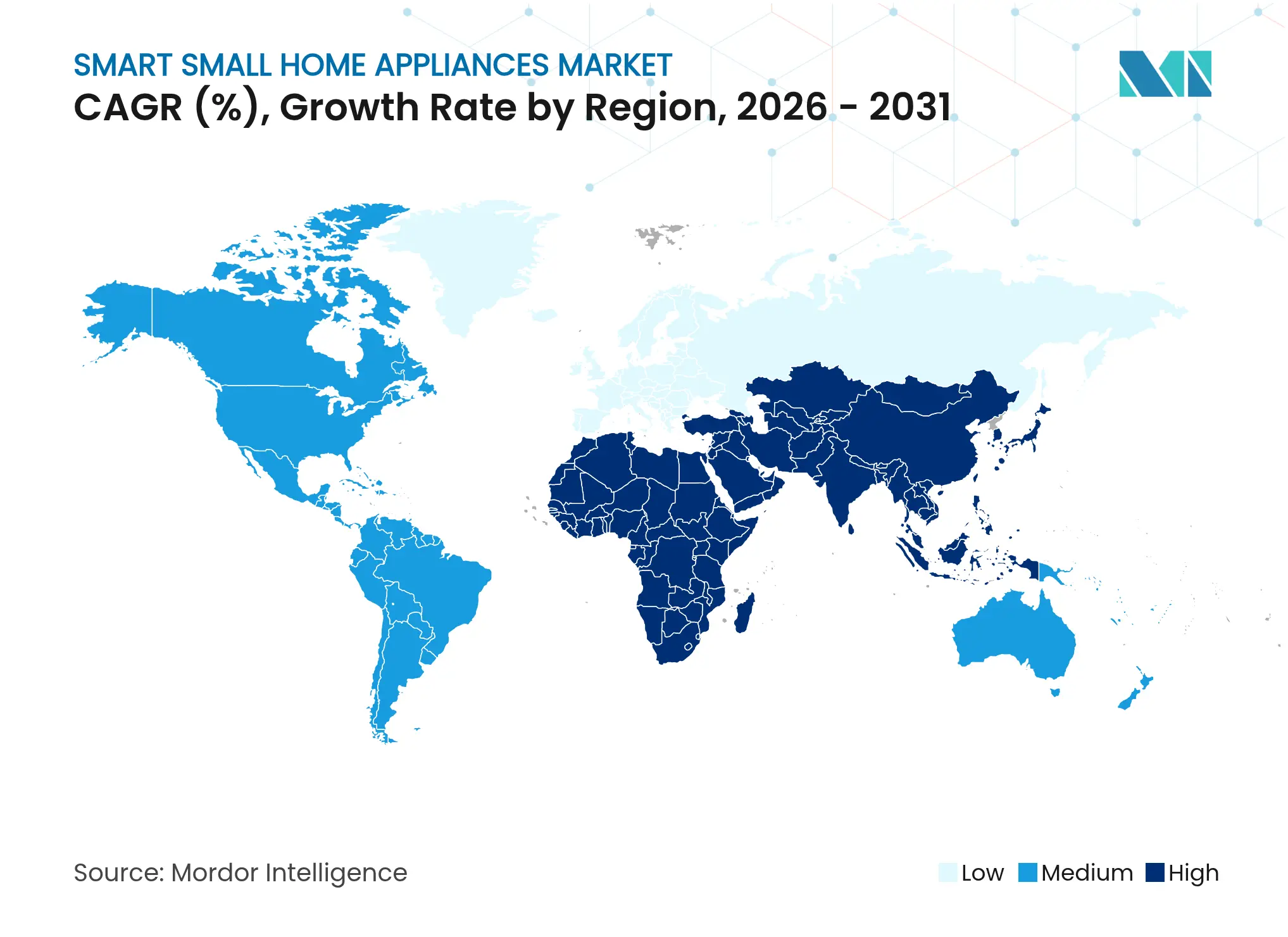 Smart Small Home Appliances Market CAGR (%), Growth Rate by Region