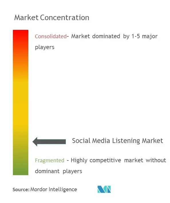 Concentration du marché de lécoute des médias sociaux