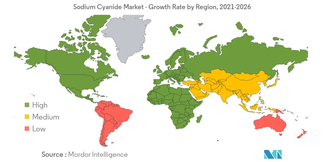 Sodium Cyanide Market Growth Rate By Region