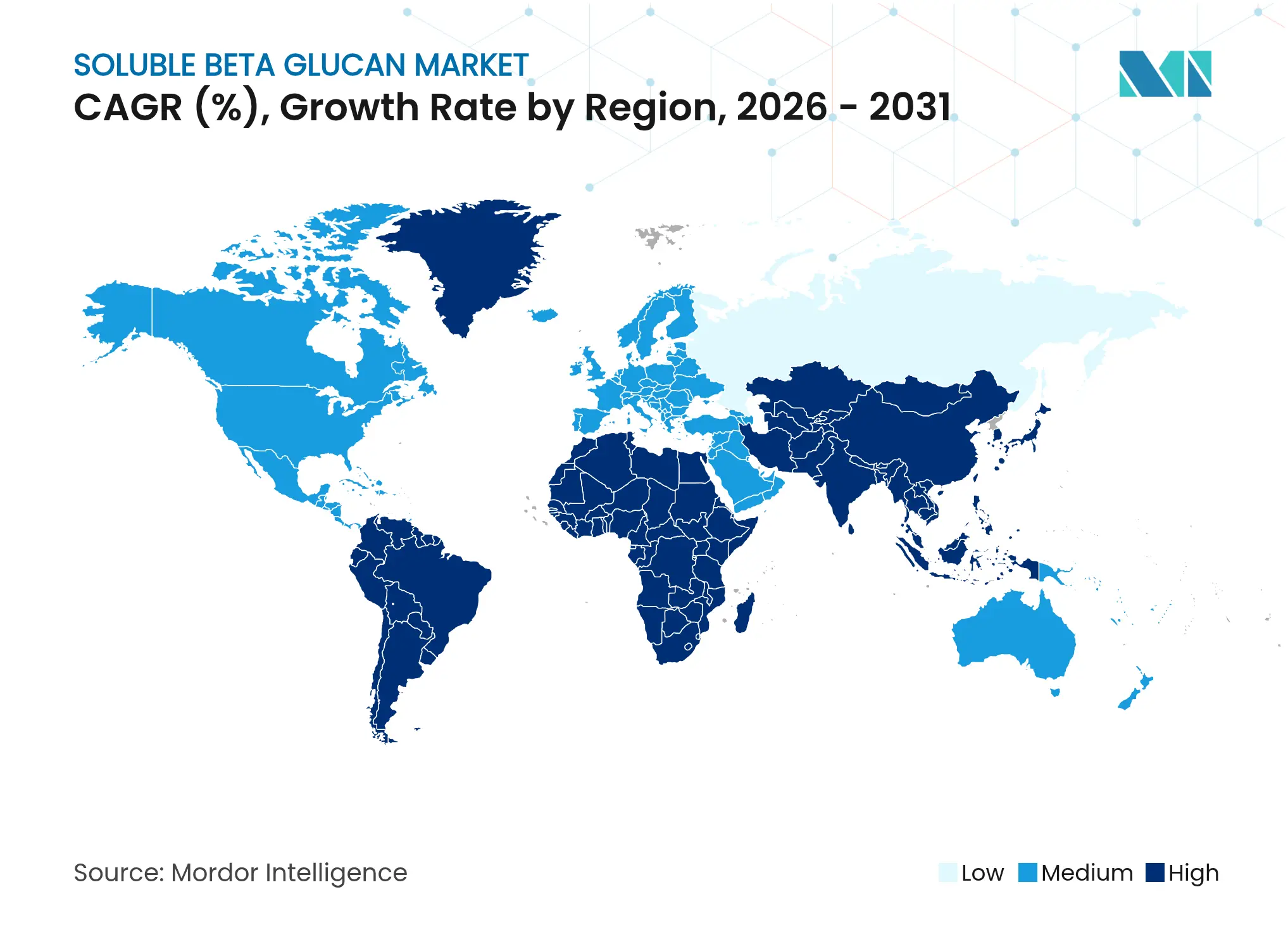 Soluble Beta Glucan Market CAGR (%), Growth Rate by Region