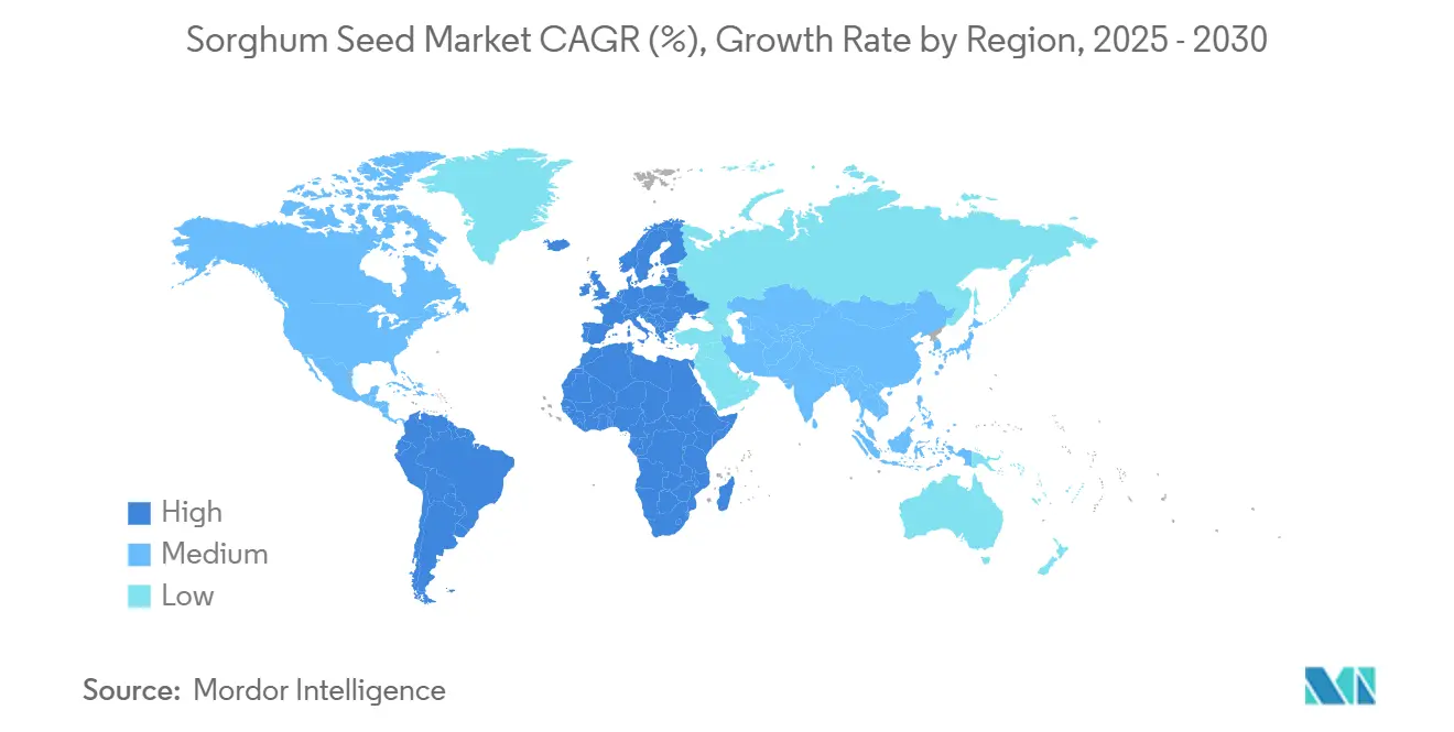Sorghum Seed Market CAGR (%), Growth Rate by Region