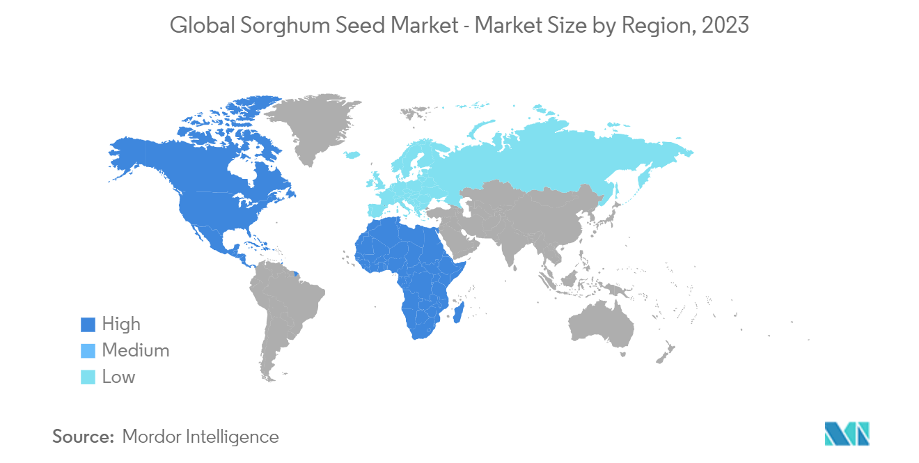 Global Sorghum Seed Market - Market Size by Region, 2023