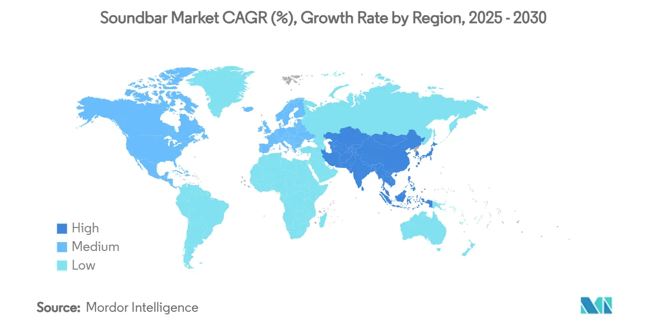 인기있는바카라사이트 시장 CAGR(%), 지역별 성장률
