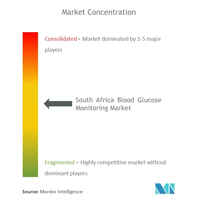 Concentration du marché de la surveillance de la glycémie en Afrique du Sud