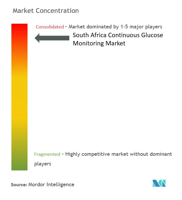 Marktkonzentration im südafrikanischen Markt für kontinuierliches Glukosemonitoring