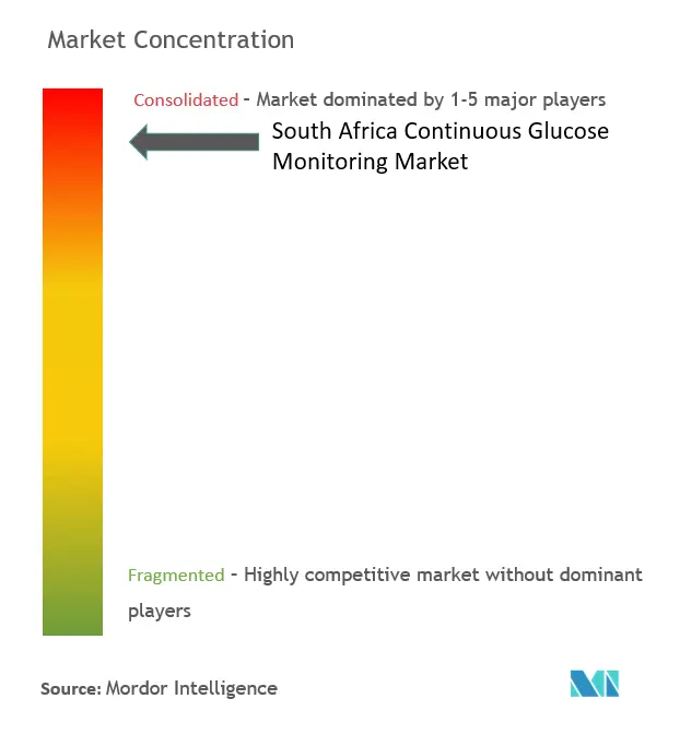 南非连续血糖监测市场集中度