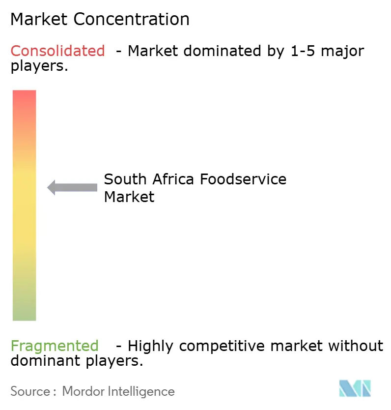 South Africa Foodservice Market Concentration