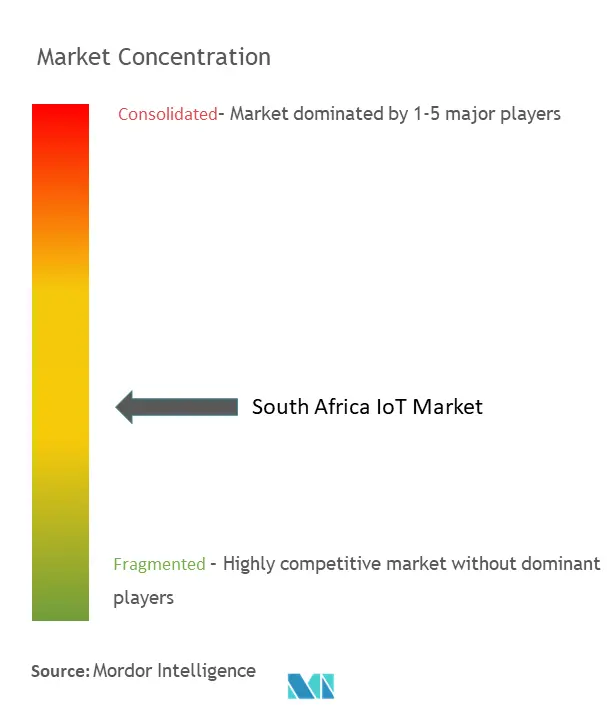 Concentração do Mercado de IoT na África do Sul