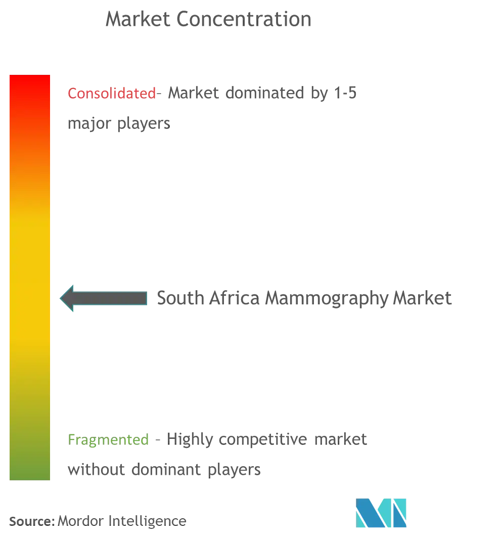 南アフリカのマンモグラフィー市場集中度