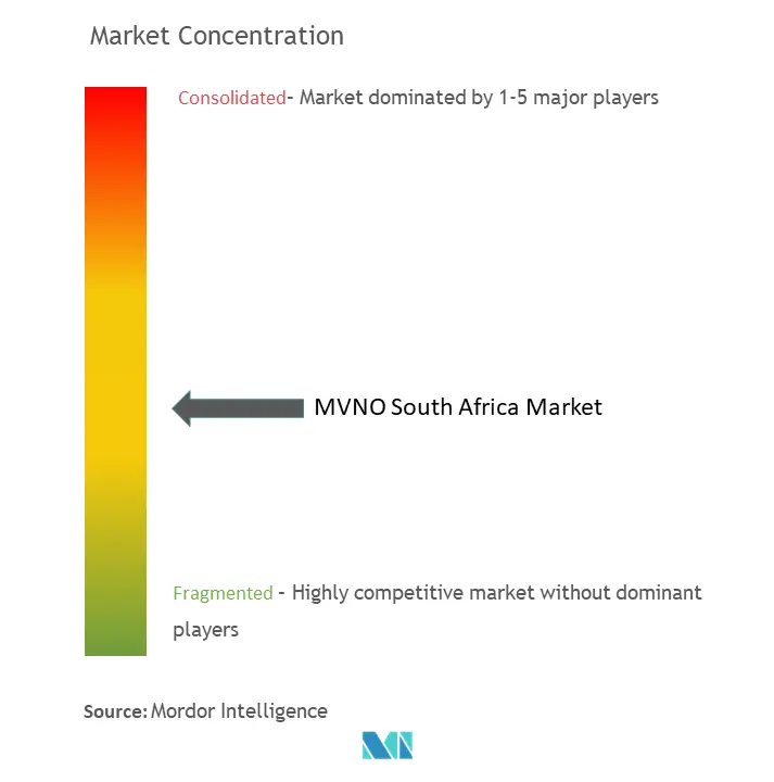 South Africa MNO - MVNO Market Concentration