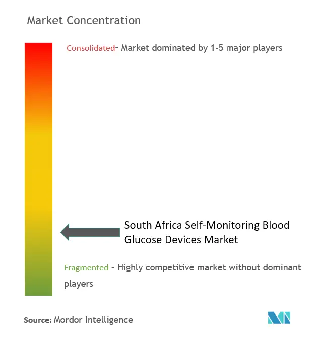 South Africa Self-monitoring Blood Glucose Devices Market Concentration