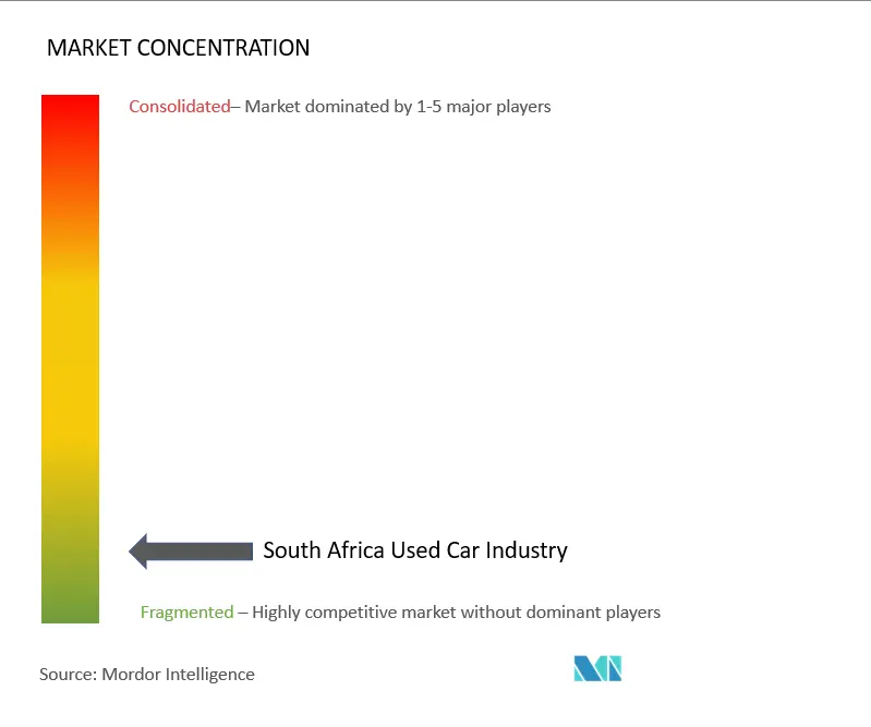 South Africa Used Car Market Concentration