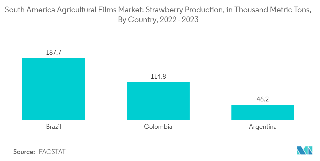 남미 바카라 성공 디시 필름 시장: 남미 바카라 성공 디시 필름 시장: 딸기 생산량, 천 톤, 국가별