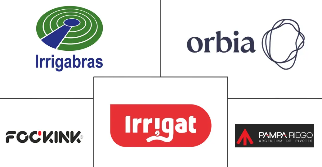 Principais participantes em Mercado de Maquinário de Irrigação Agrícola da América do Sul indústria
