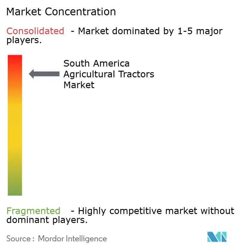 South America Agricultural Tractors Market Concentration South America Agricultural Tractors Market Concentration