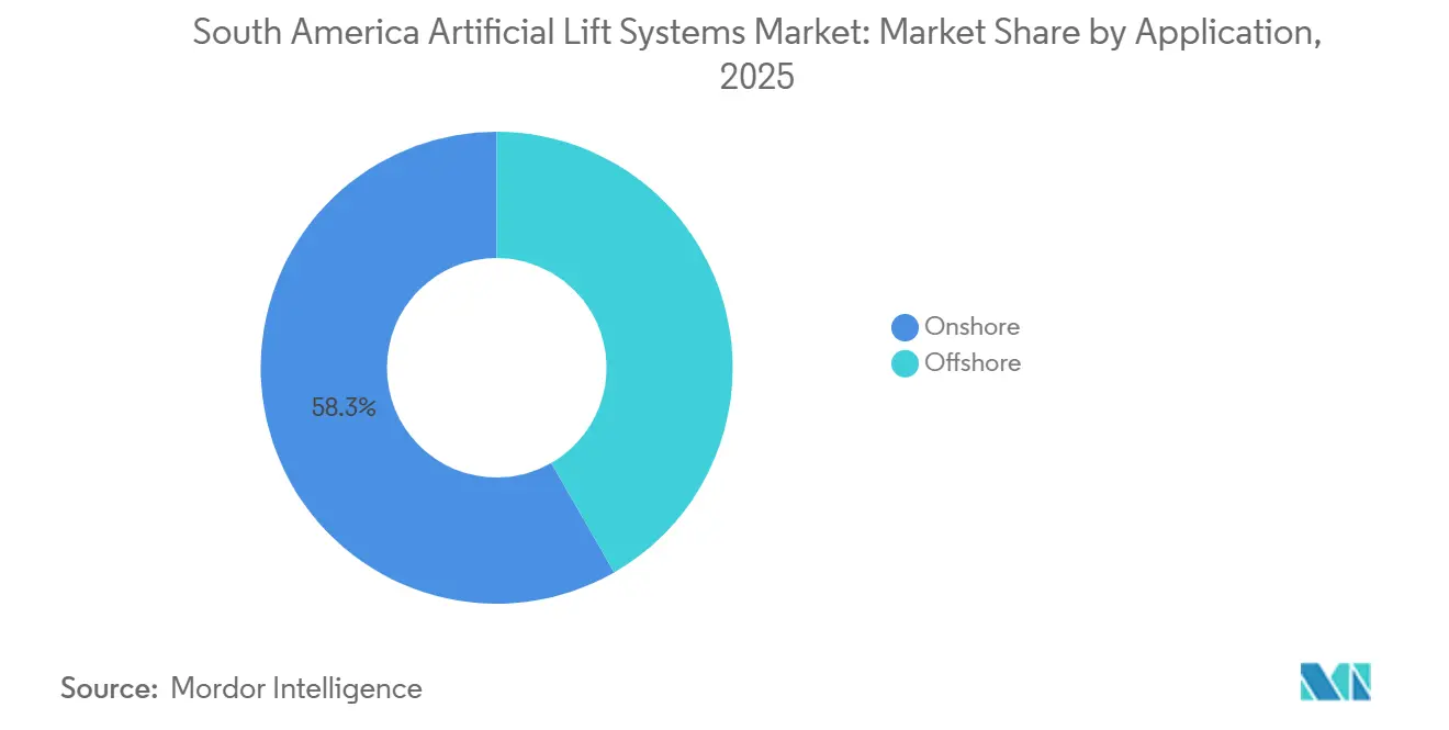 South America Artificial Lift Systems Market Share by Application, 2025