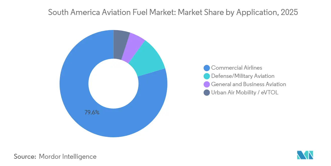 South America Aviation Fuel Market: Market Share by Application