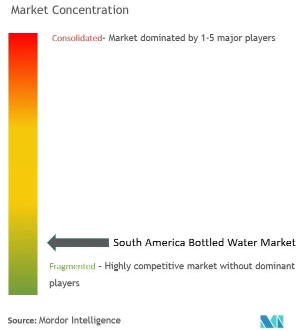 South America Bottled Water Market Concentration