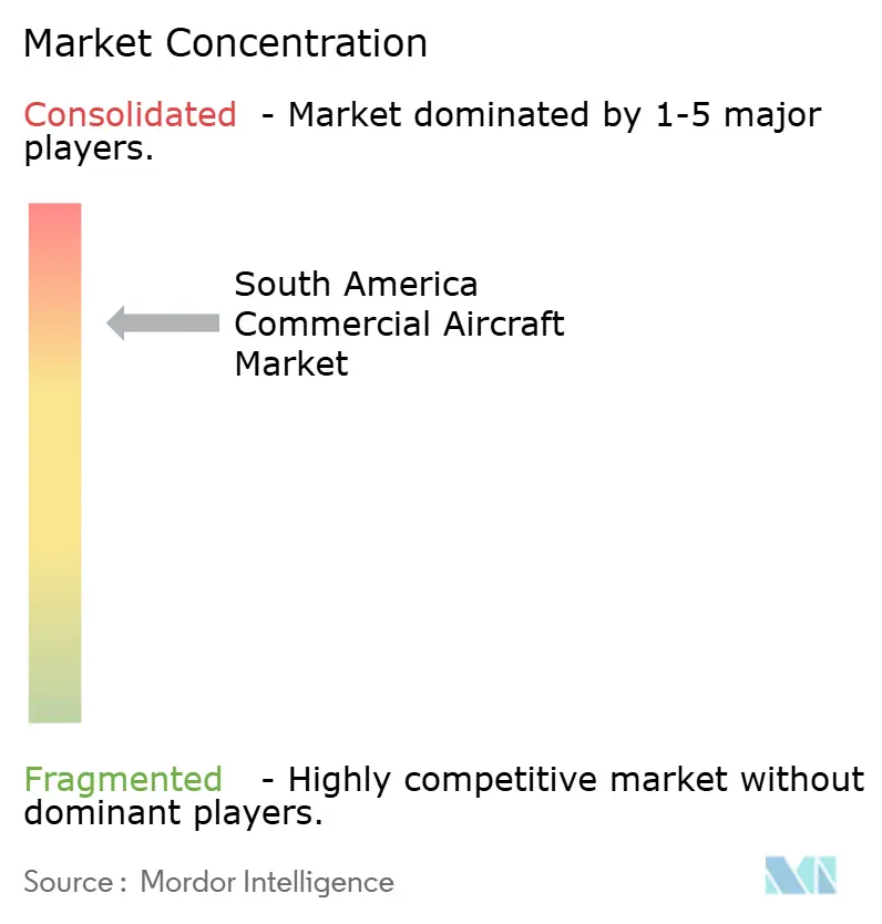 South America Commercial Aircraft Market Concentration