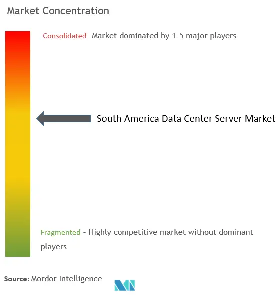 South America Data Center Server Market Concentration