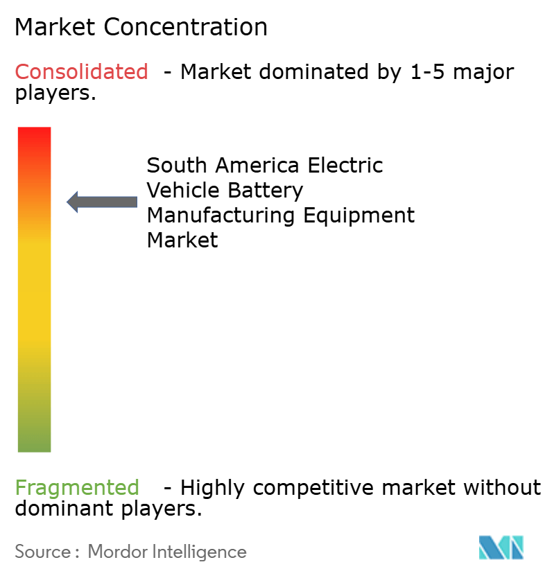 South America Electric Vehicle Battery Manufacturing Equipment Market Concentration