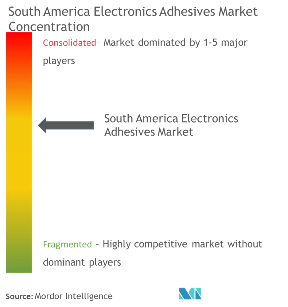 South America Electronics Adhesives Market- Market Concentration.png