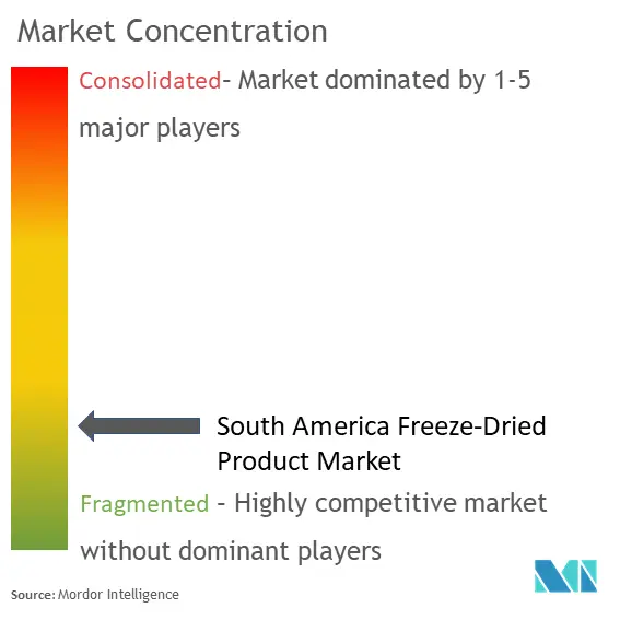 South America Freeze Dried Products Market Concentration