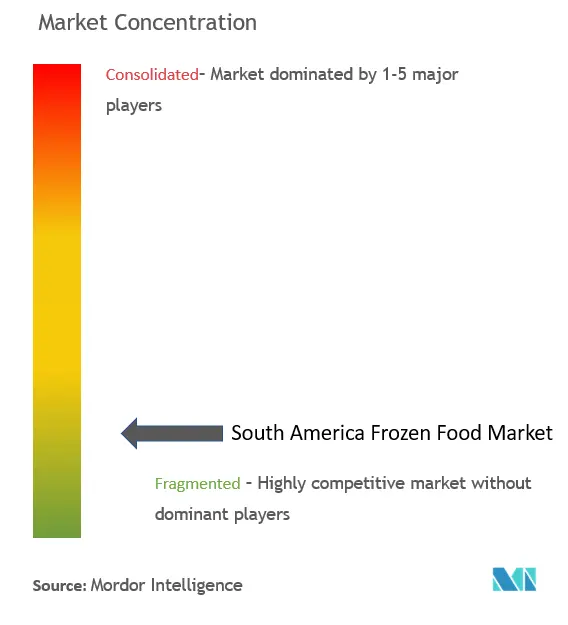 South America Frozen Food Market Concentration