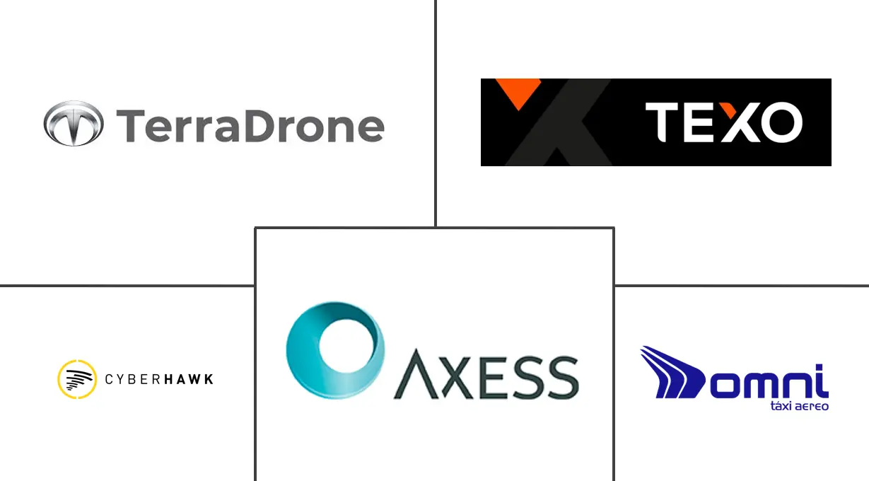 Principais participantes em Mercado de Serviços de Drones para Petróleo e Gás na América do Sul indústria