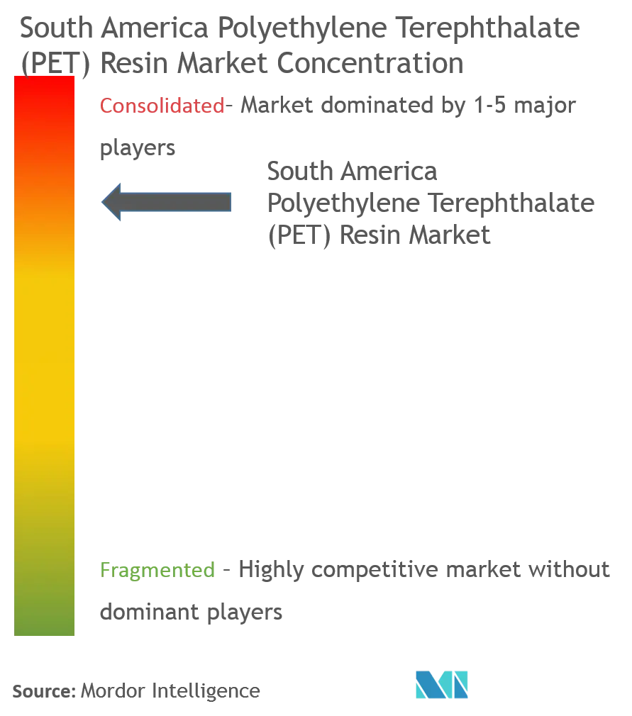 South America Polyethylene Terephthalate (PET) Resin Market - Market Concentration.png