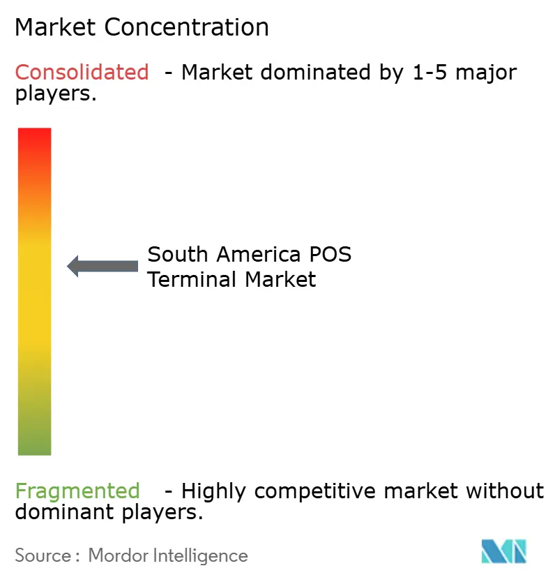 South  America POS Terminal Market Concentration
