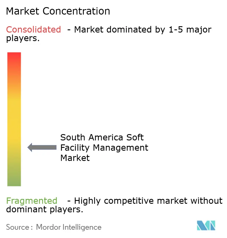 South America Soft Facility Management Market Concentration