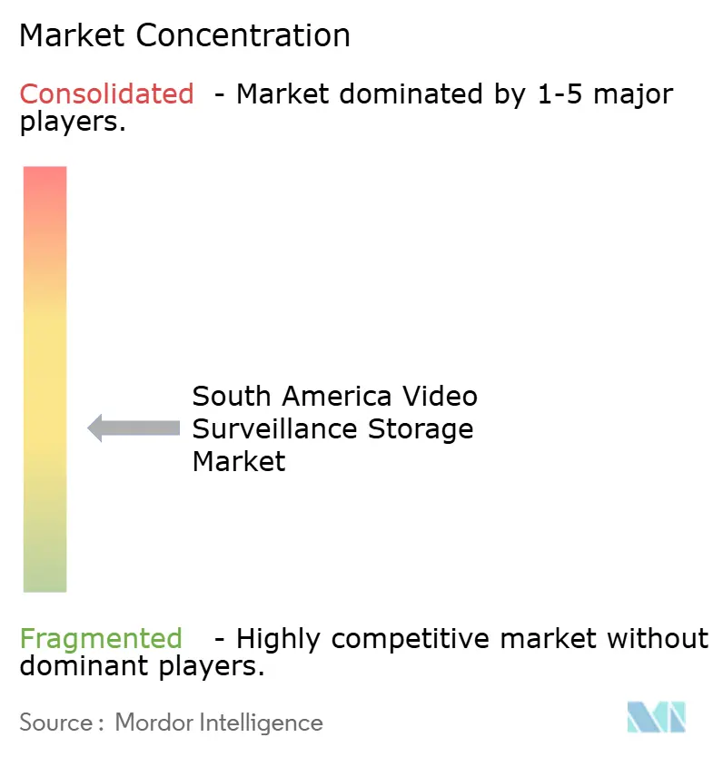South America Video Surveillance Storage Market Concentration