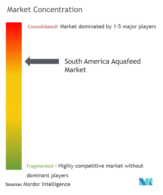 Alimentos acuáticos de América del SurConcentración del Mercado