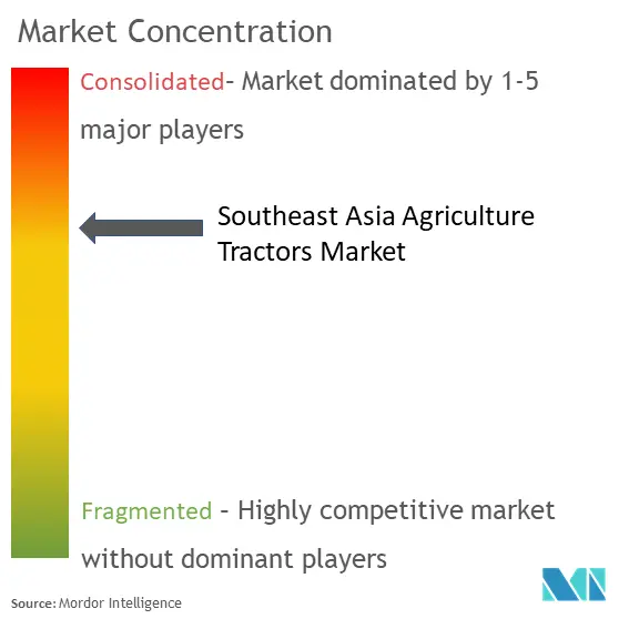 Southeast Asia Agricultural Tractors Market Concentration
