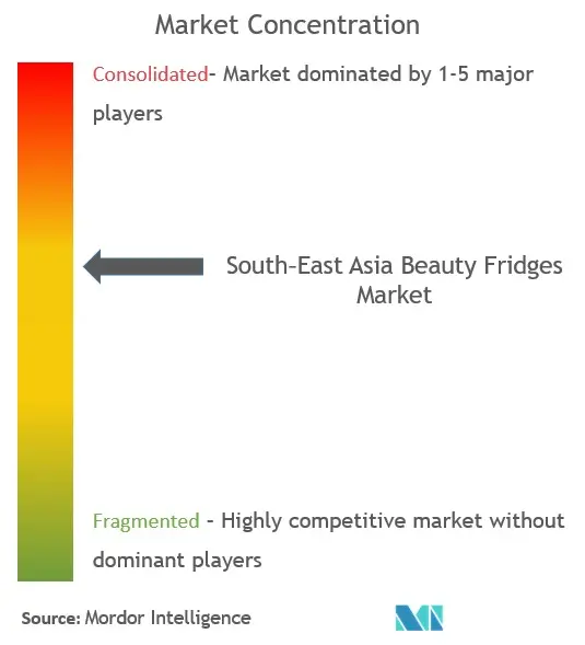 South East Asia Beauty Fridges Market Concentration