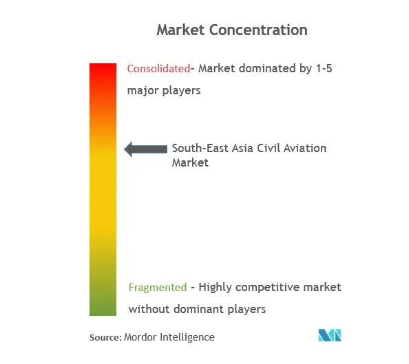 South-East Asia Civil Aviation Market Concentration