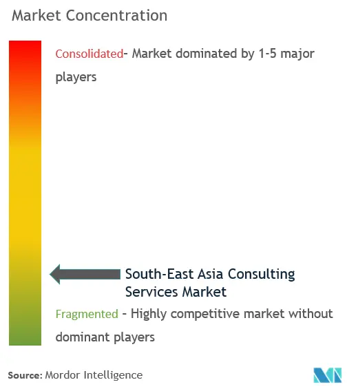 東南アジアのコンサルティングサービス市場の集中