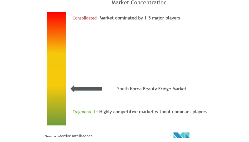 South Korea Beauty Fridges Market Concentration
