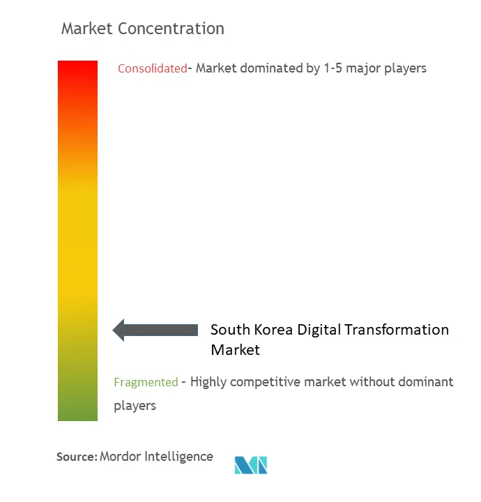 South Korea Digital Transformation Market Concentration