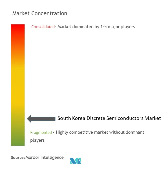 South Korea Discrete Semiconductors Market Concentration