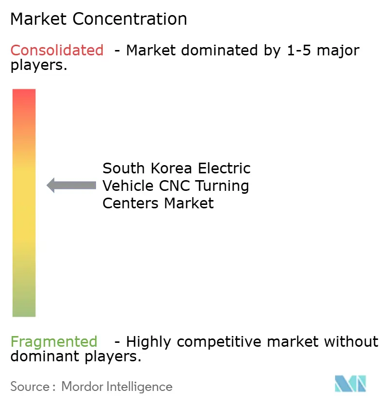 South Korea Electric Vehicle CNC Turning Centers Market Concentration