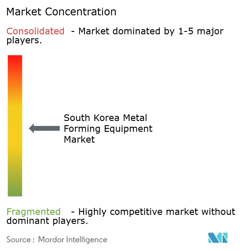 South Korea Metal Forming Equipment Market Concentration