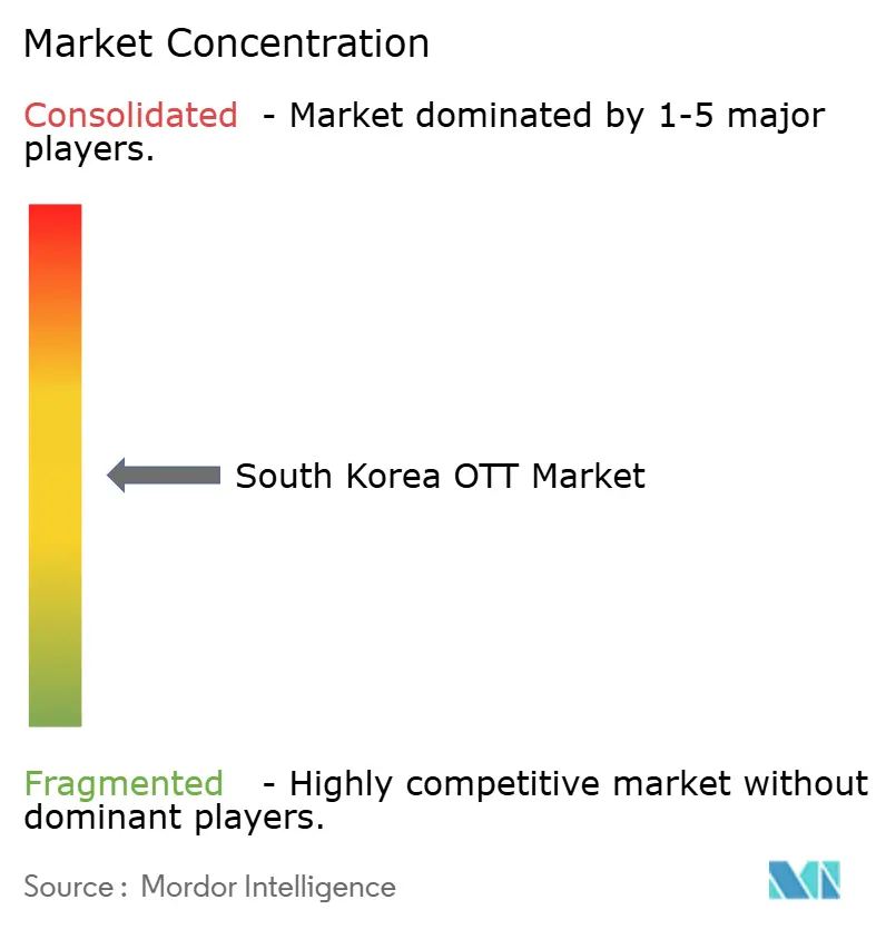 South Korea OTT Market Concentration