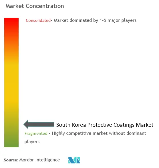South Korea Protective Coatings Market Concentration