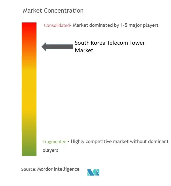 South Korea Telecom Tower Market Concentration