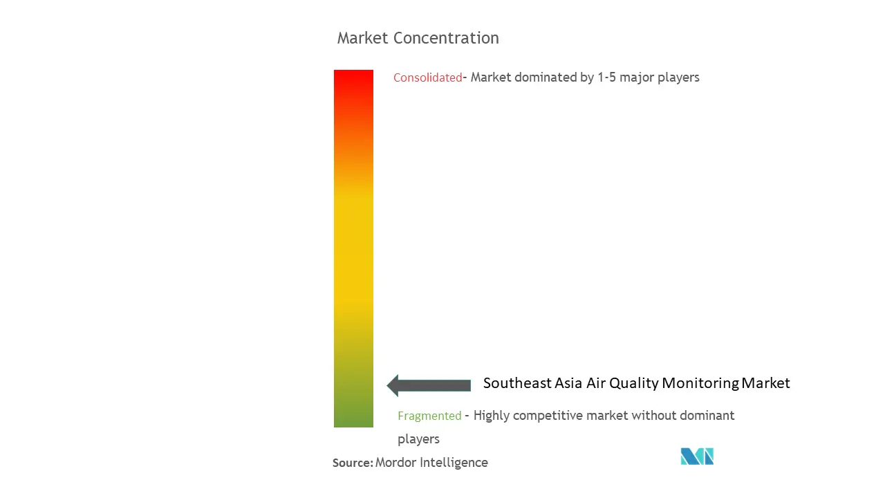 東南アジアの大気質モニタリング市場の集中