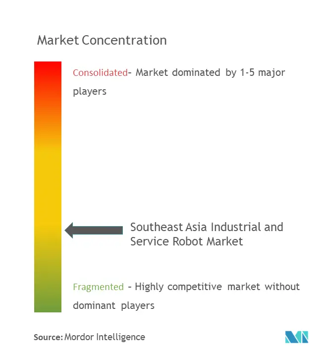  Southeast Asia Industrial and Service Robot Market Concentration